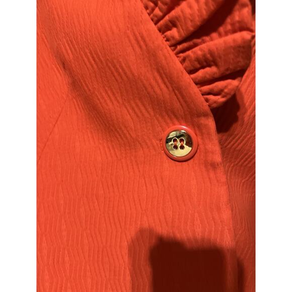 Milly of New York Women's Size 6 Orange Jacket Blazer - Picture 3 of 10